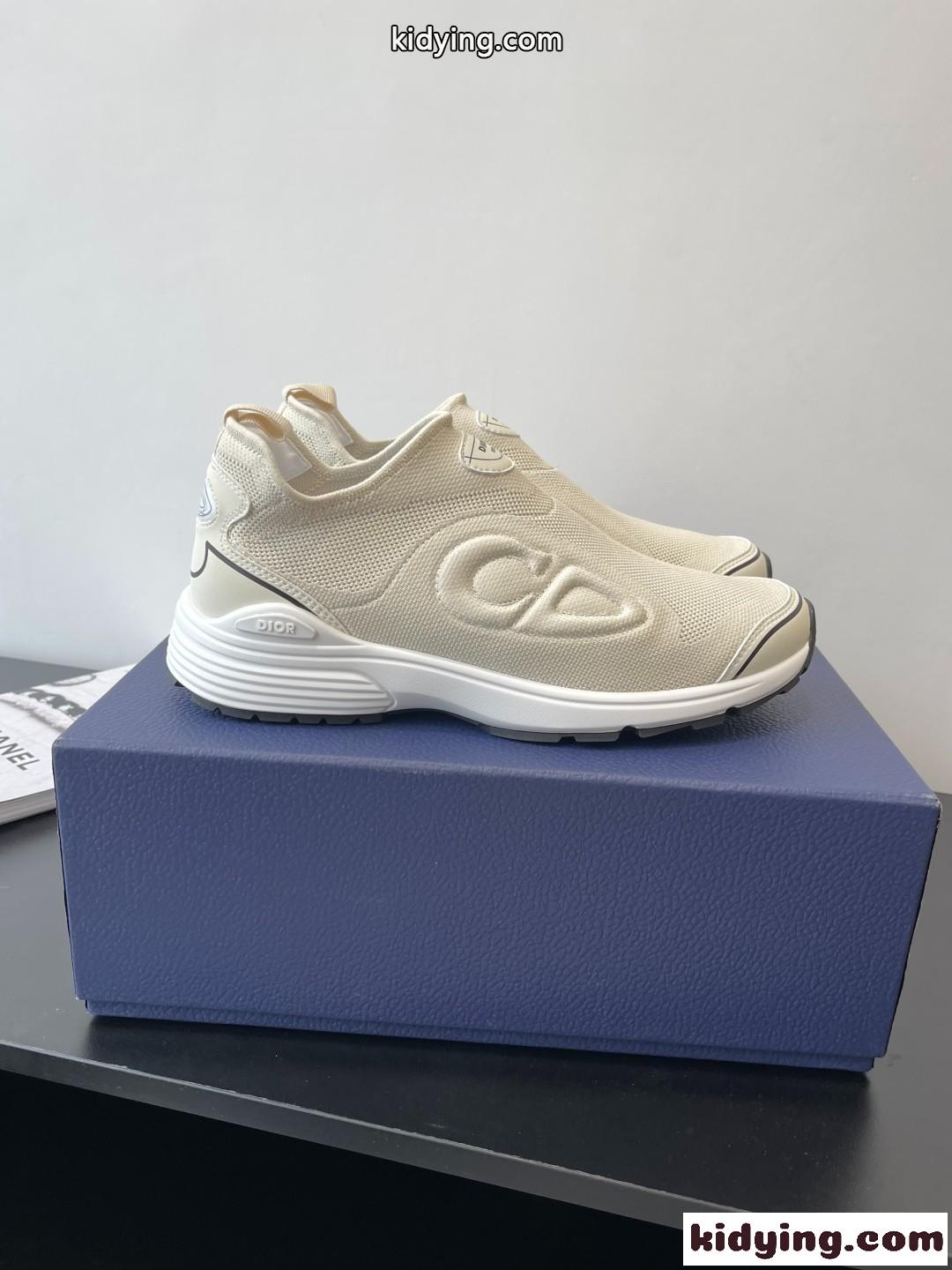 シンプルで履きやすい♪DIOR ディオール B30 カウントダウン スニーカー コピー ベージュ-0