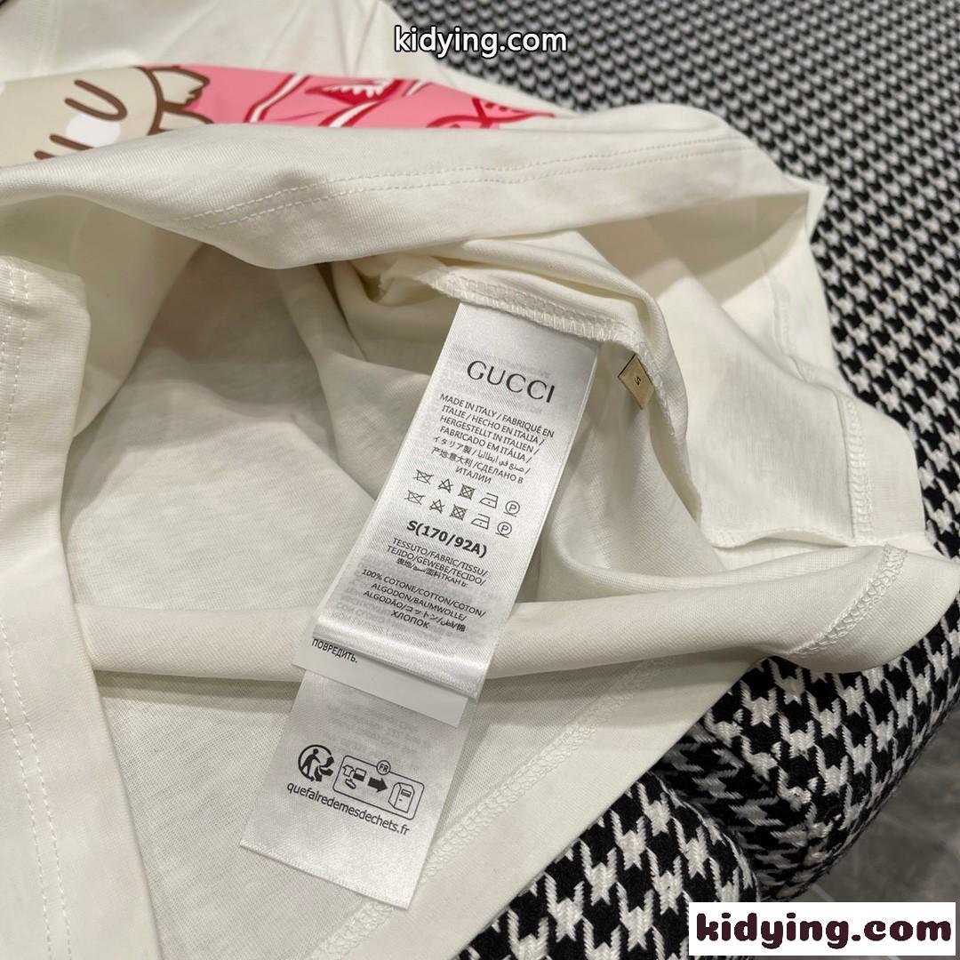 Sorority Gucci Fraternity プリント コットン T シャツ グッチ Tシャツ コピー クロップド-4