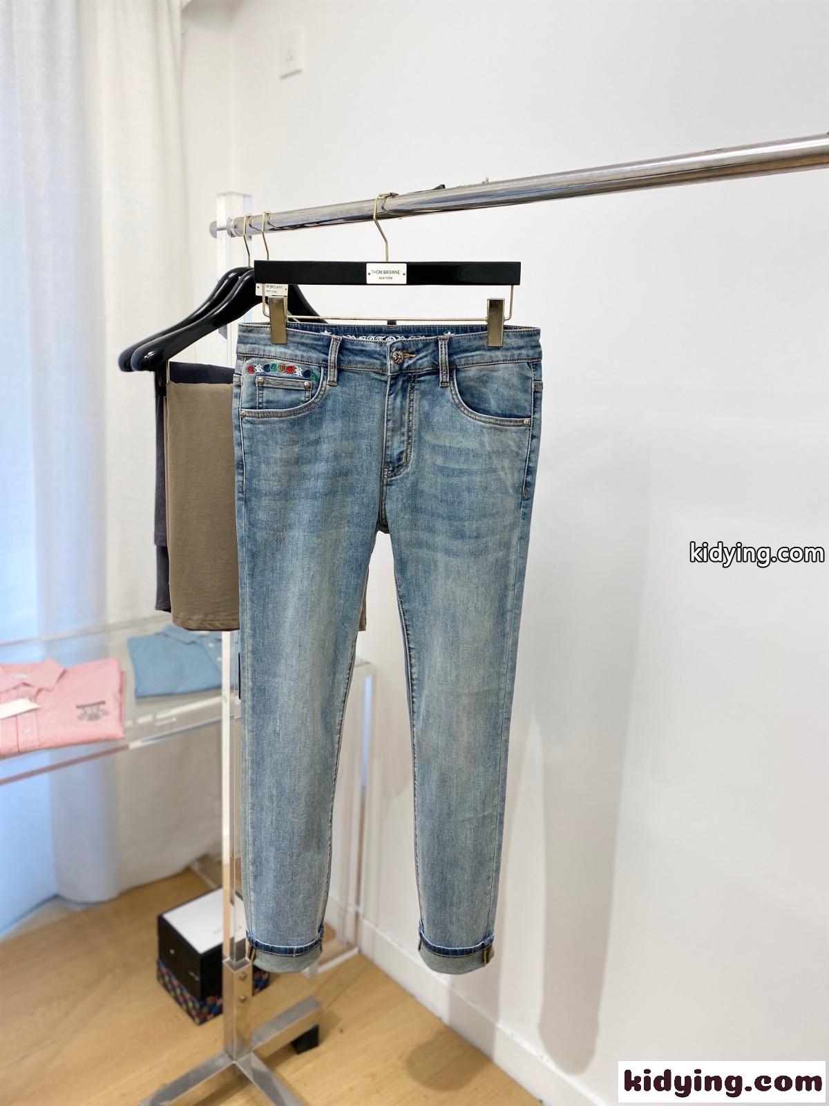 カジュアル クロムハーツ ジーンズ コピー 定番 ストレッチ デニムパンツ-0