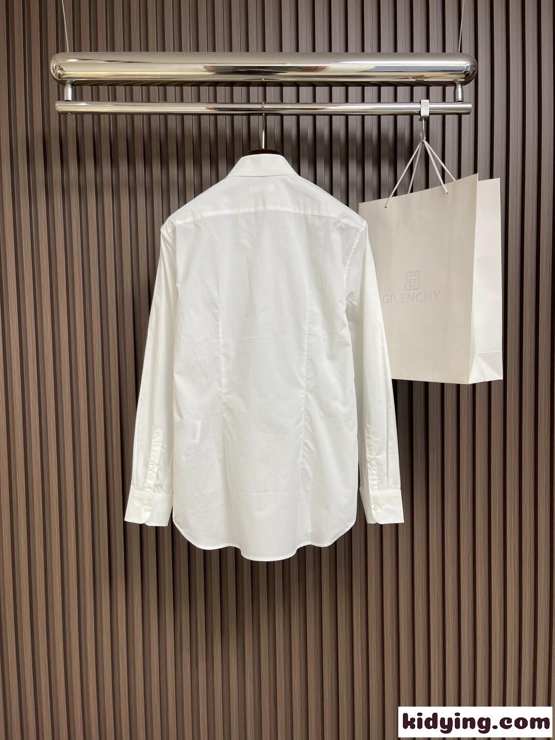 上品 シンプル ロゴ入り トップス プラダ シャツ コピー メンズ ホワイト-2