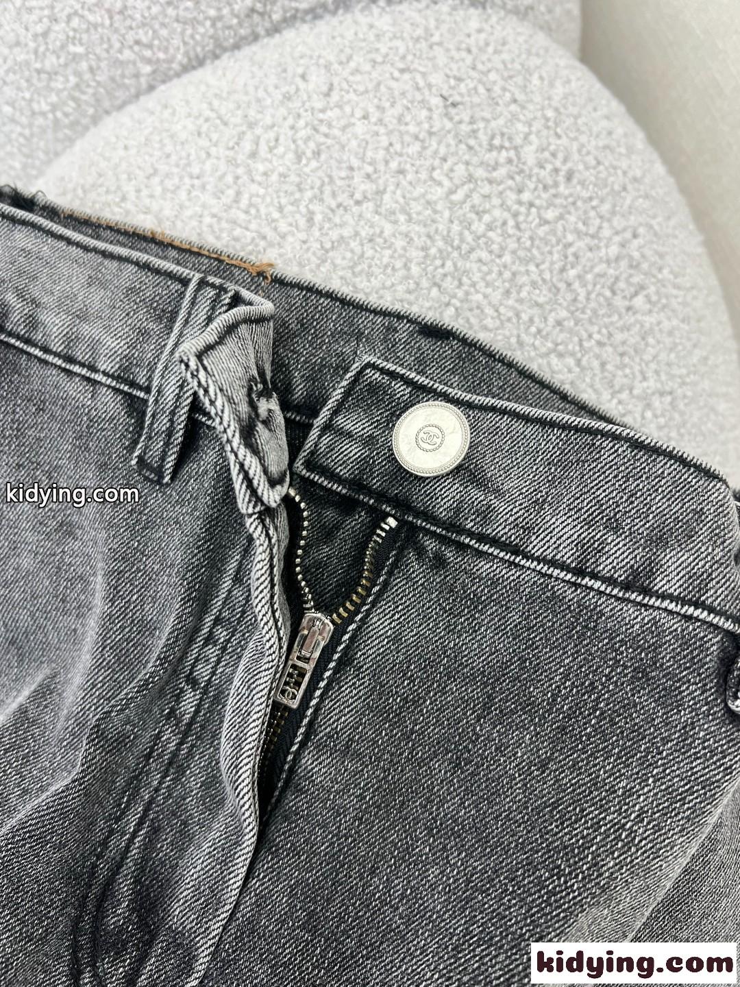 シンプル おしゃれ 合わせやすい シャネル ジーンズ コピー デニムパンツ-2