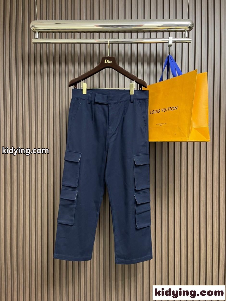 スタイリッシュ カジュアル カーゴパンツ トムブラウン パンツ 偽物 ネイビー-0