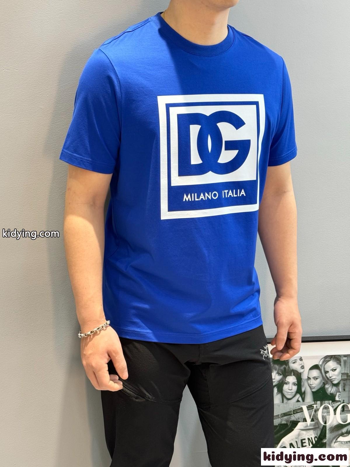 ドルチェ&ガッバーナ Tシャツ コピー 定番 カジュアル プリント クルーネック 半袖Tシャツ-4