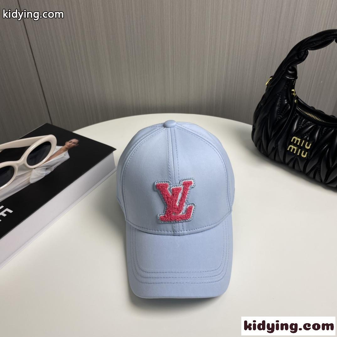 キャップ・LV シグネチャー ルイヴィトン キャップ コピー 帽子 ライトブルー-2