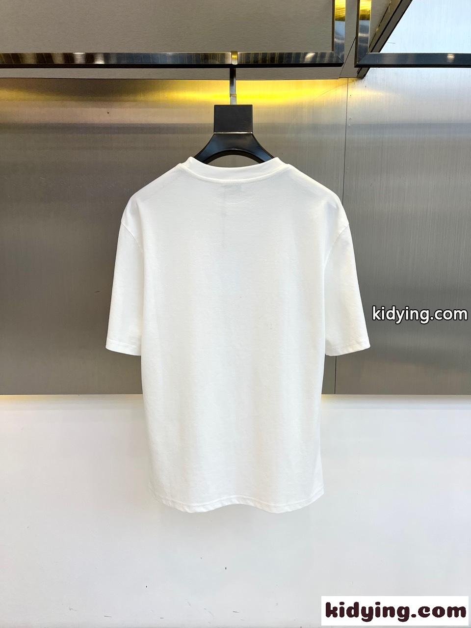 シンプル ロゴ 半袖Tシャツ ケンゾー Tシャツ コピー クルーネック ホワイト-3
