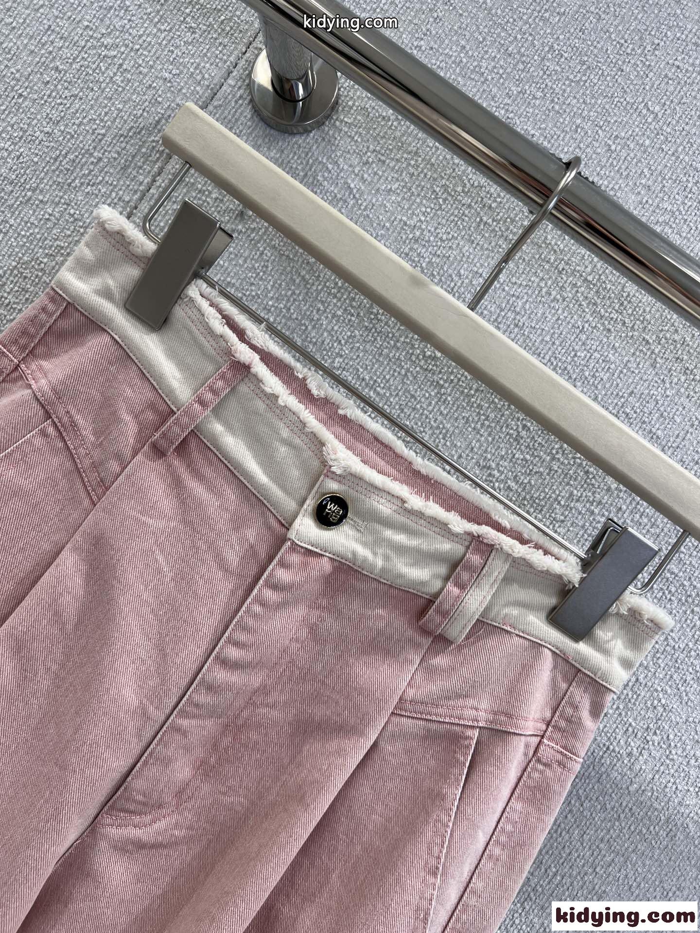 スタイリッシュ コットン デニムパンツ アレキサンダーワング ジーンズ コピー ピンク-2