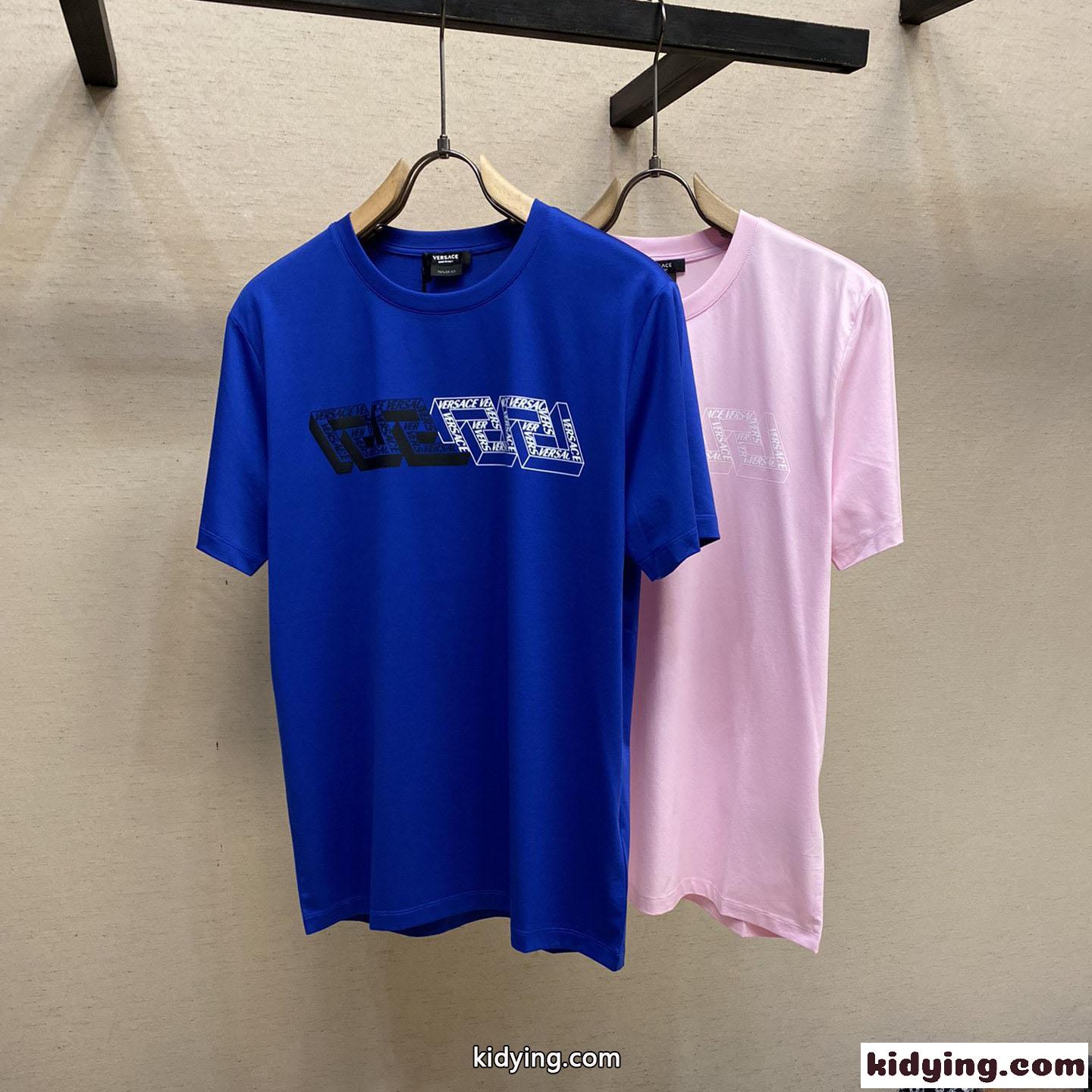カジュアル おしゃれ プリント クルーネック ヴェルサーチェ Tシャツ コピー 半袖-0