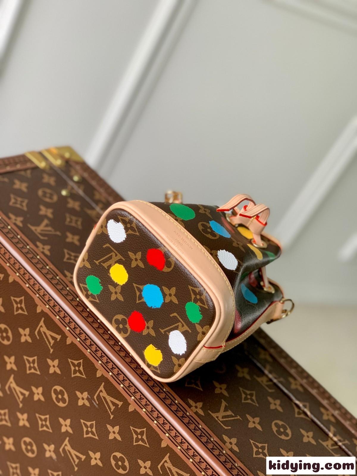 ルイ・ヴィトン X 草間彌生 LV X YK ナノエ バケットバッグ ルイ・ヴィトン バッグ コピー-2