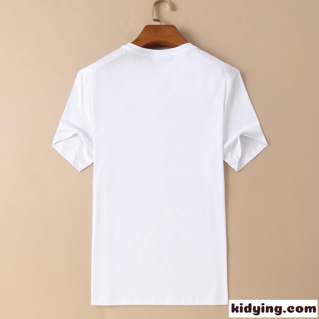 大きいサイズ 4色あり快適 メンズ Tシャツ バーバリー 半袖tシャツ コピー クルーネック トップス-4