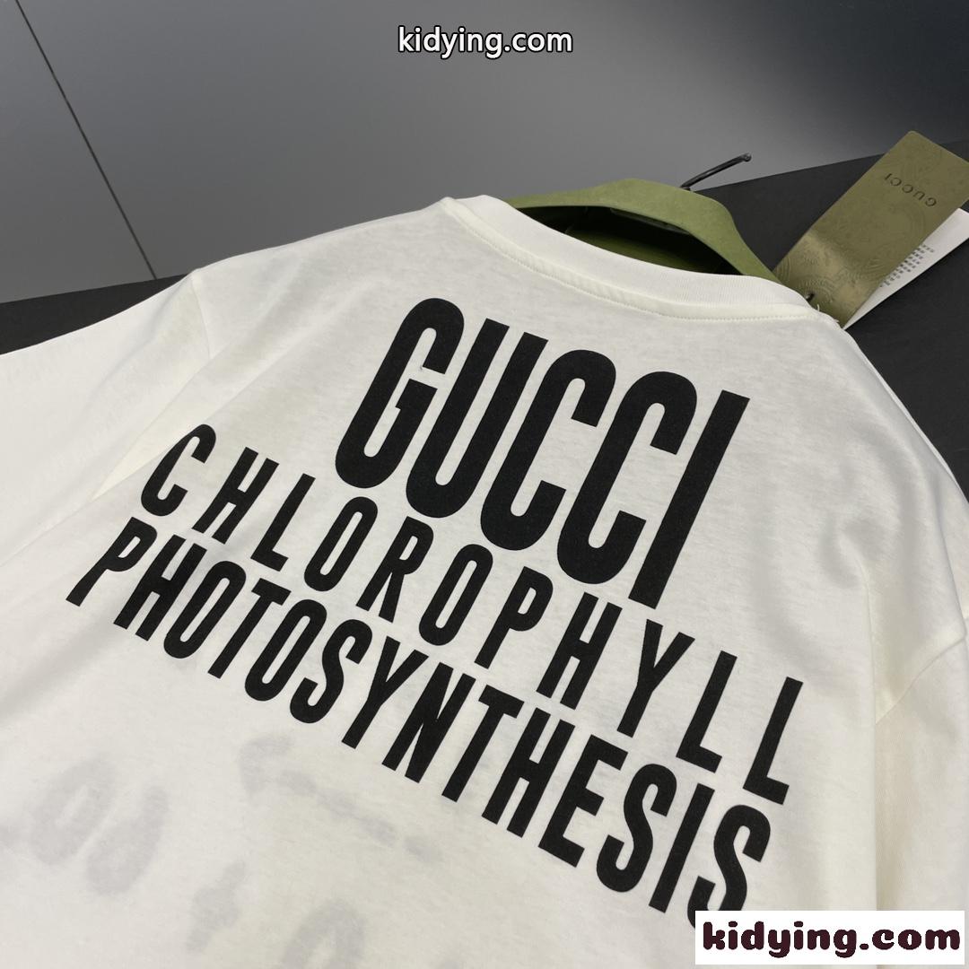 GUCCI エンブロイダリー入り コットン Tシャツ グッチ Tシャツ コピー レディース-2