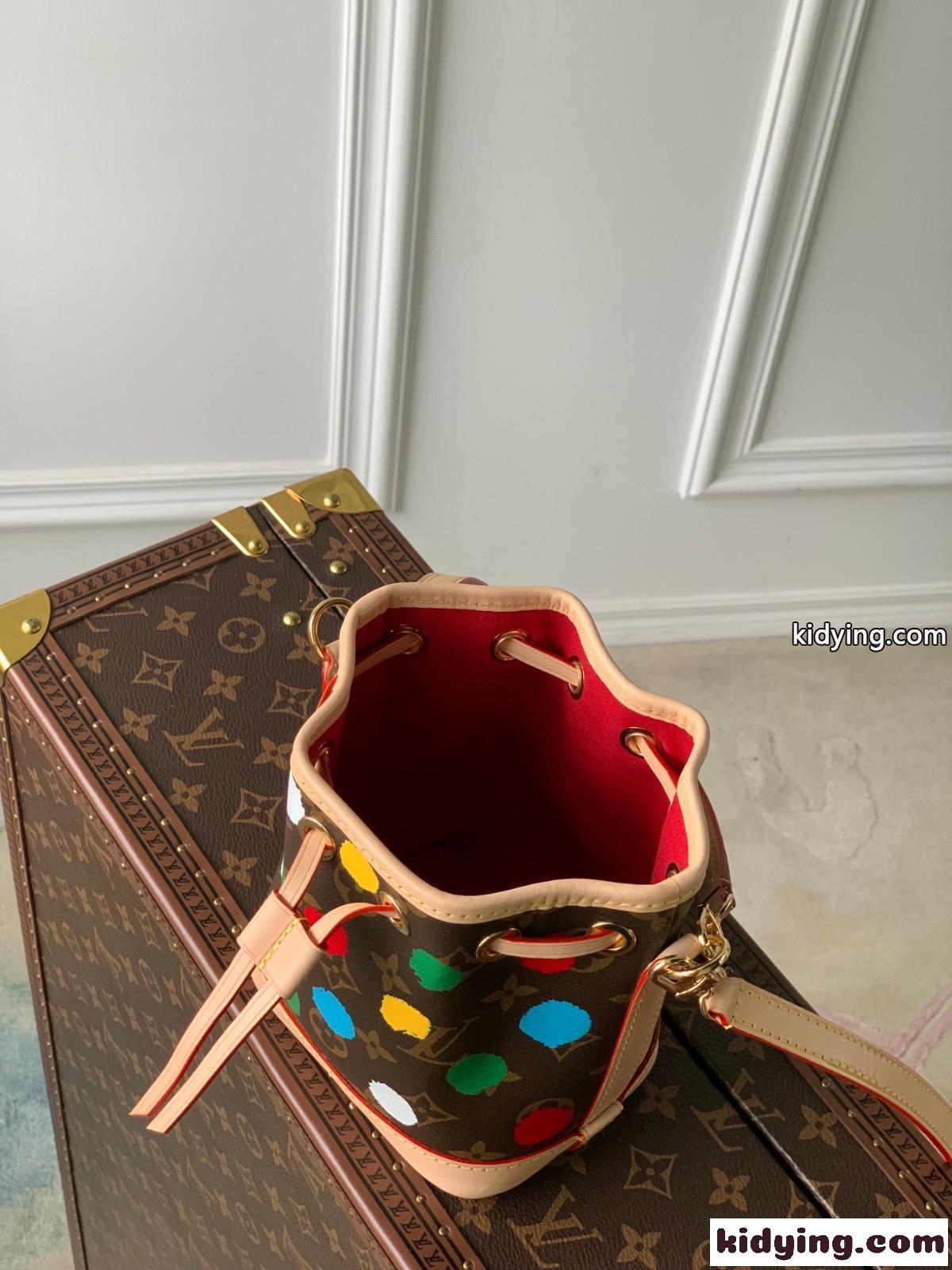 ルイ・ヴィトン X 草間彌生 LV X YK ナノエ バケットバッグ ルイ・ヴィトン バッグ コピー-3