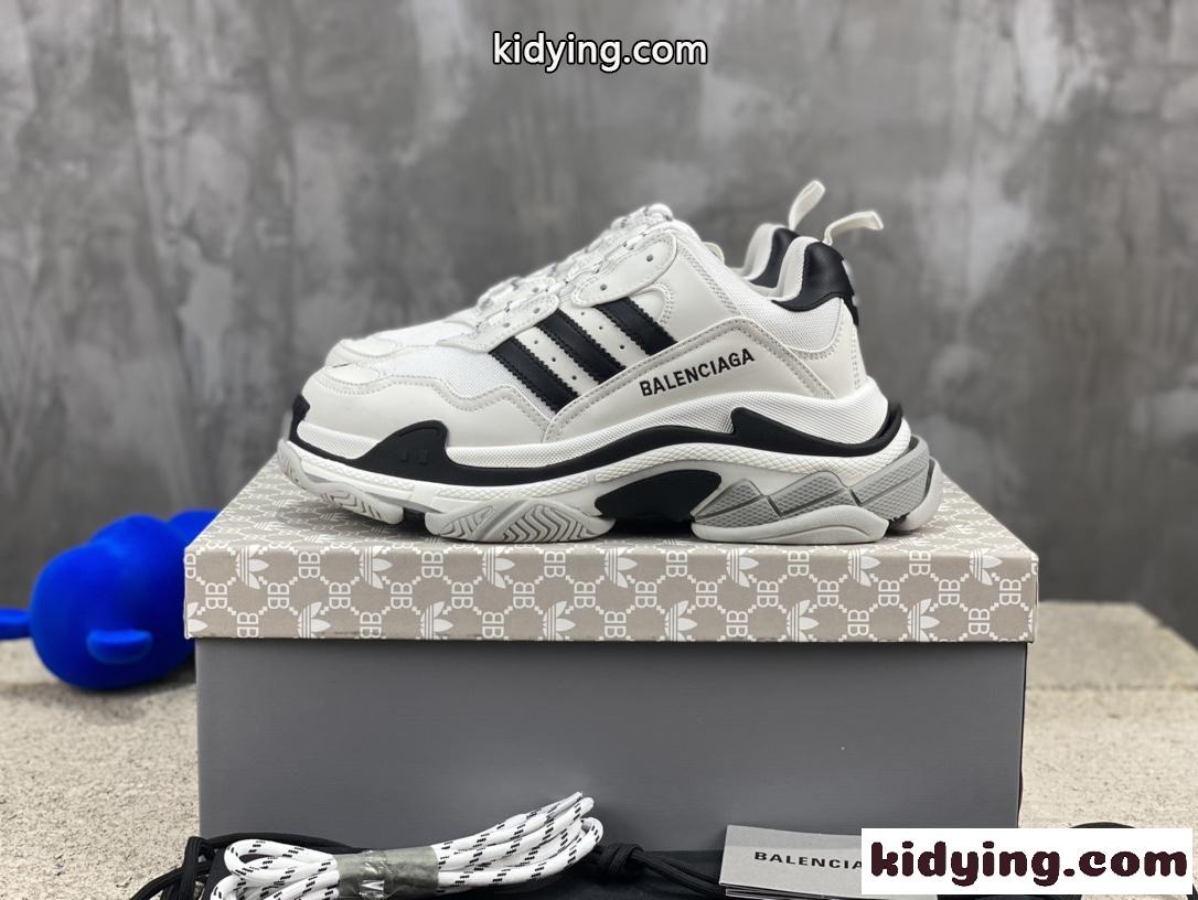 人気 BALENCIAGA×adidas トリプルS バレンシアガ スニーカー コピー レースアップ-0
