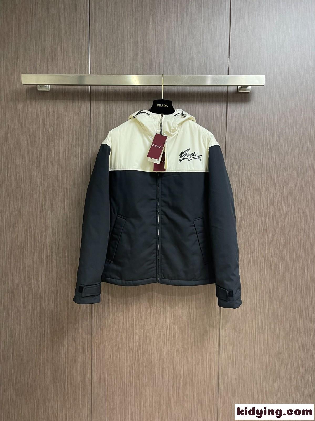 セール！コットンキャンバス フーデッドジャケット グッチ ジャケット コピー ブルゾン アウター-2