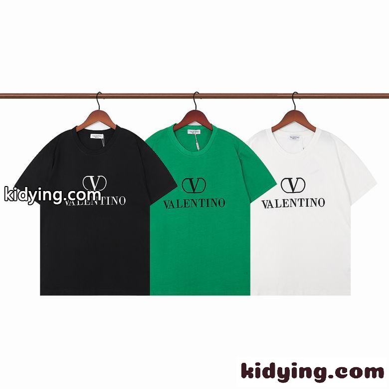 ベーシック ヴァレンティノ Tシャツ コピー クルーネック 半袖 春夏 ロゴ おしゃれ トップス 3色あり 定番-0