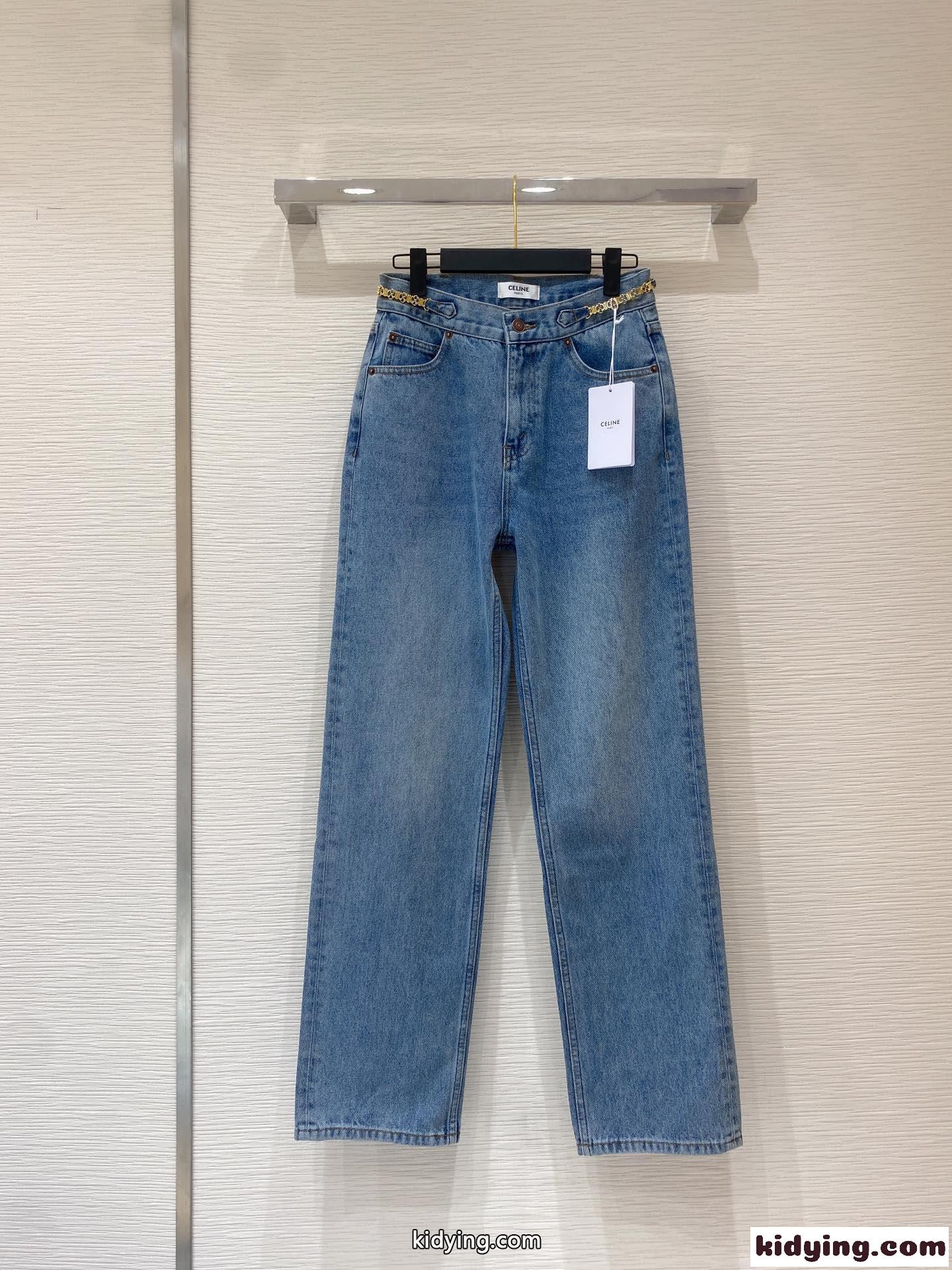 定番 おしゃれ 合わせやすい セリーヌ ジーンズ コピー レディース デニムパンツ-0