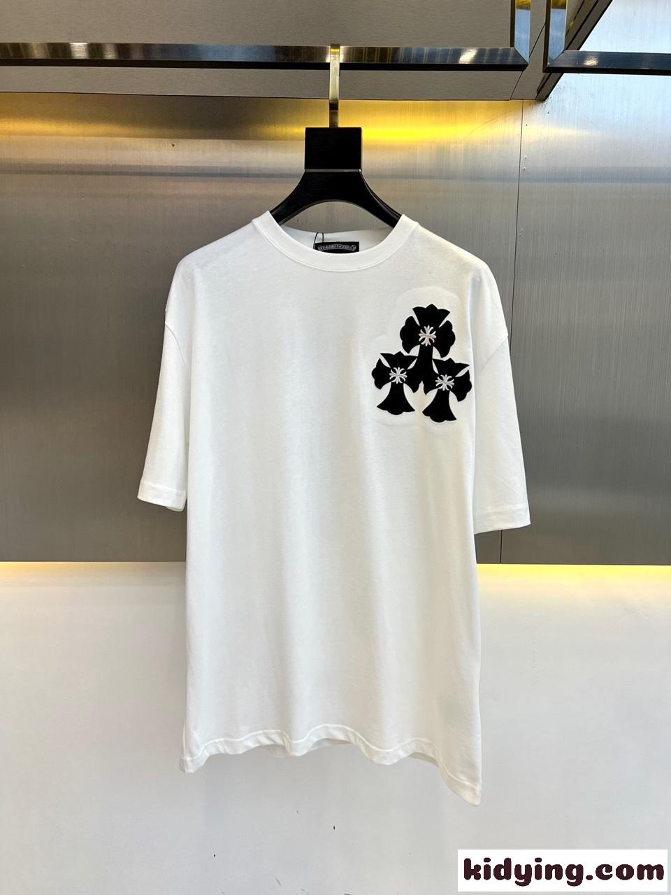 クロムハーツ Tシャツ コピー メンズ ファッション クルーネック 半袖Tシャツ-0