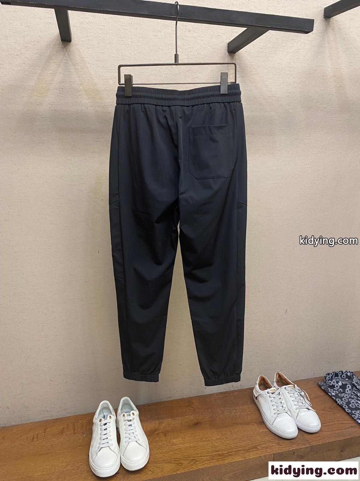 カジュアル ロゴ入り ジョガーパンツ ロエベ パンツ 偽物 メンズ ブラック-0