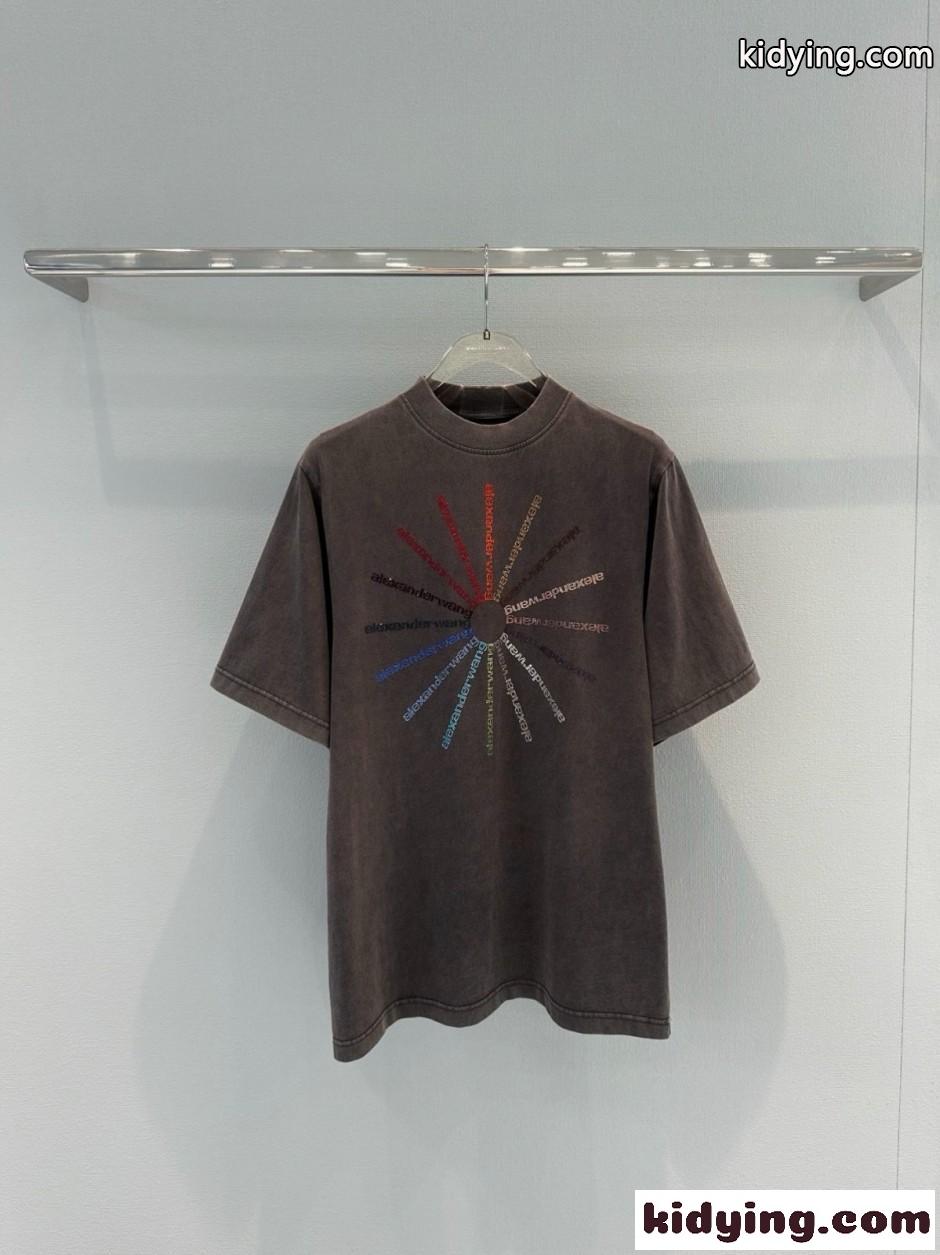 アレキサンダーワング Tシャツ コピー ラインストーン ピンホイール 半袖tシャツ-0