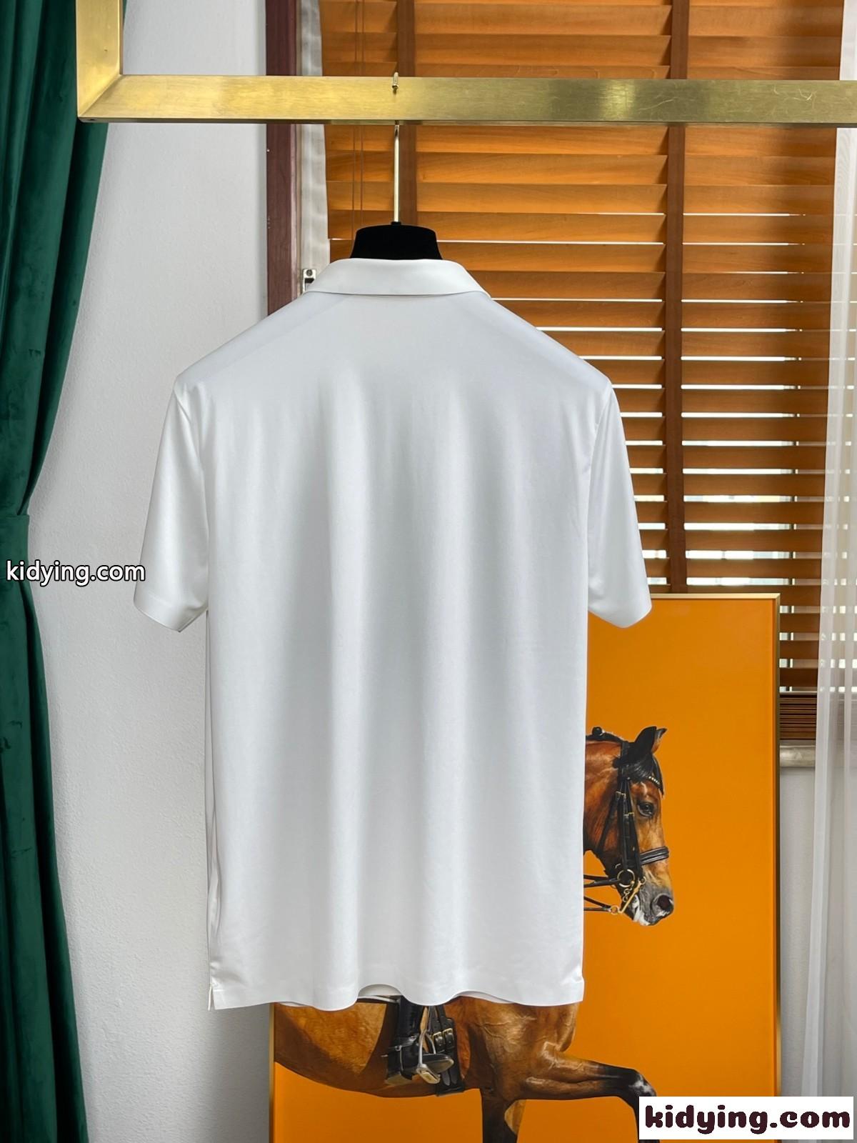 上品 高級感 ロゴ ポロシャツ ロエベ tシャツ コピー メンズ カジュアル 半袖 柔らかい 着心地いい-2