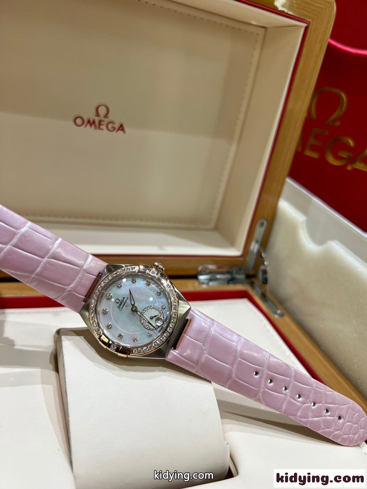 上品 オメガ 時計 コピー 腕時計 おしゃれ 人気 ウォッチ 34mm レディース エレガント-0