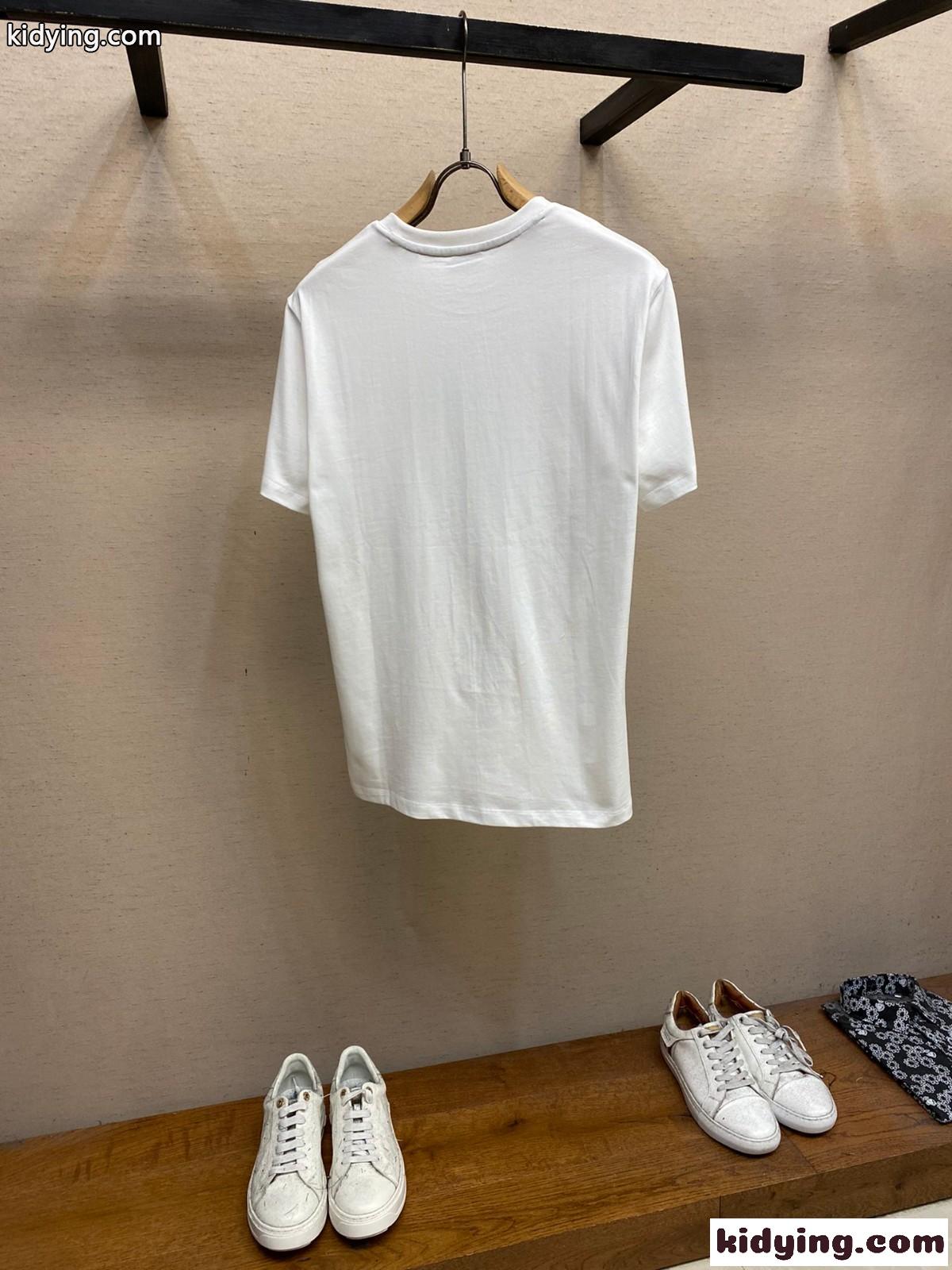 人気 カジュアル コットンTシャツ バーバリー 半袖Tシャツ コピー ホワイト-1