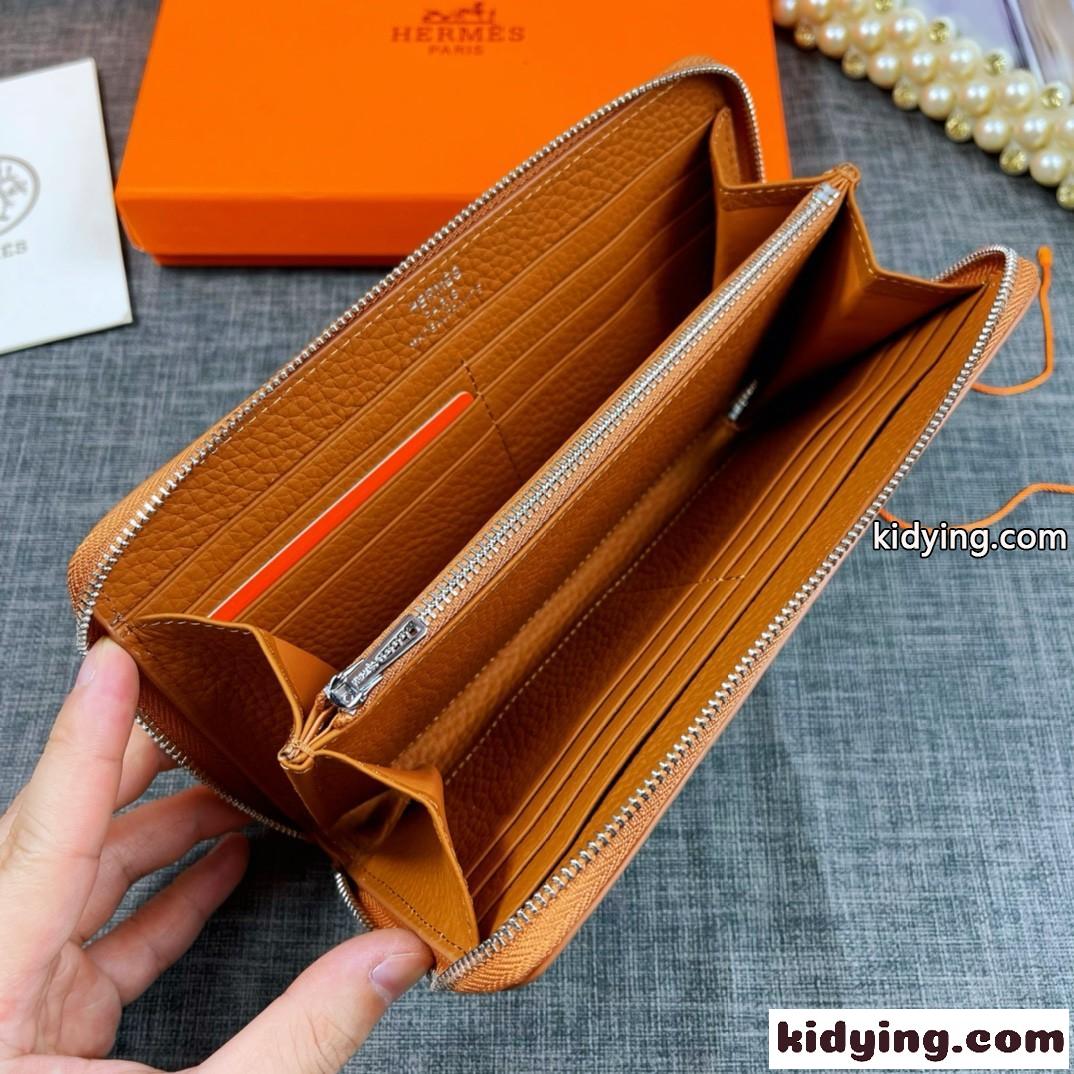 エルメス 財布 コピー ラウンドファスナー 小銭入れ レディース 多機能 長財布 本革 大容量-3