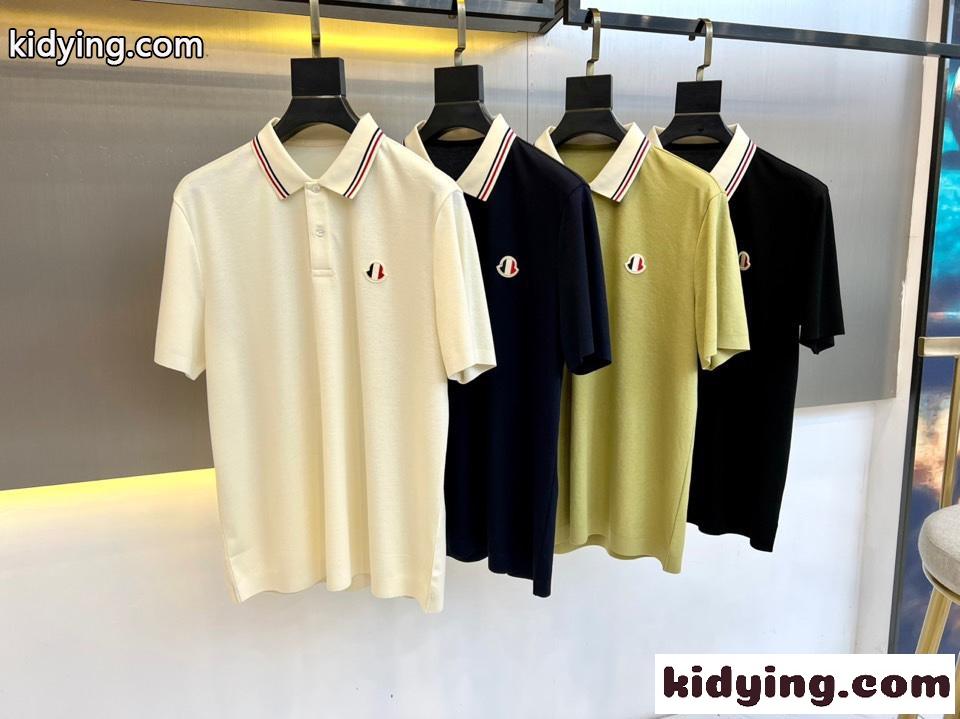クラシック コットンピケ ポロシャツ モンクレール 半袖Tシャツ コピー メンズ トップス-0