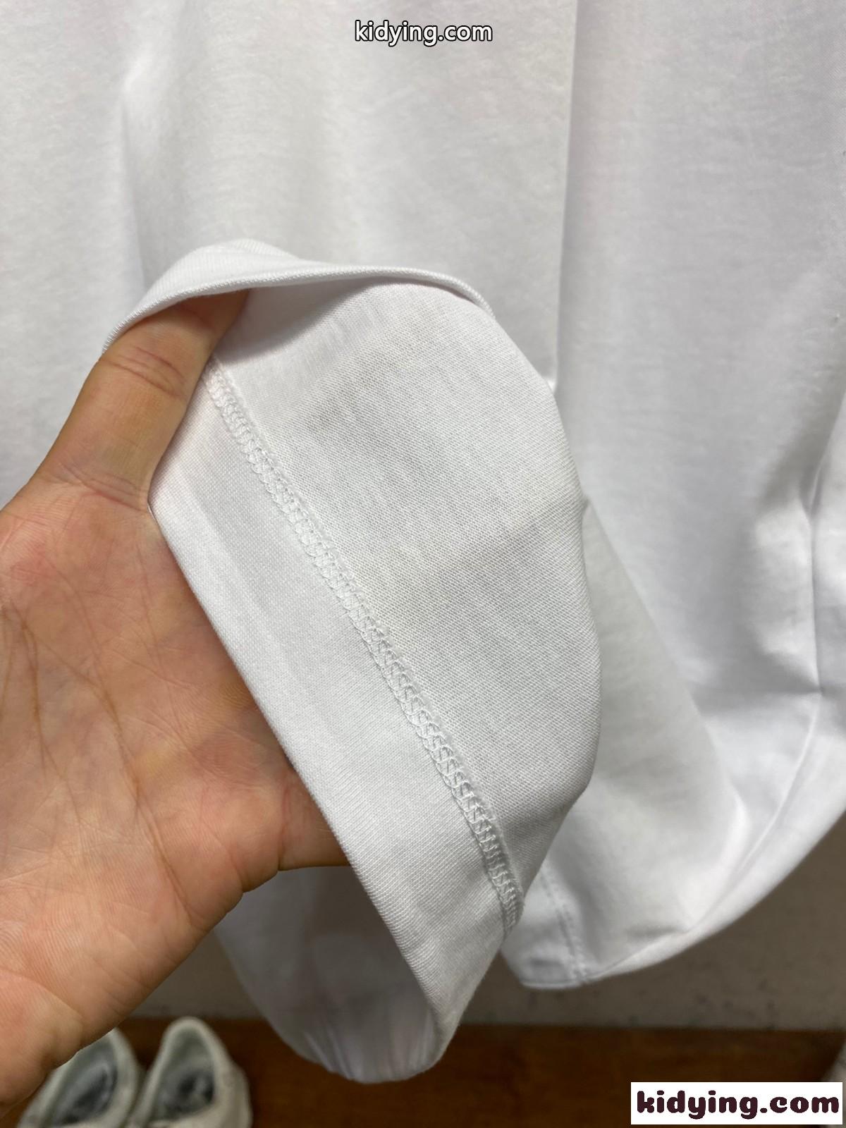 ベーシック 人気 ロゴ クルーネック プラダ Tシャツ コピー 半袖Tシャツ ホワイト-4