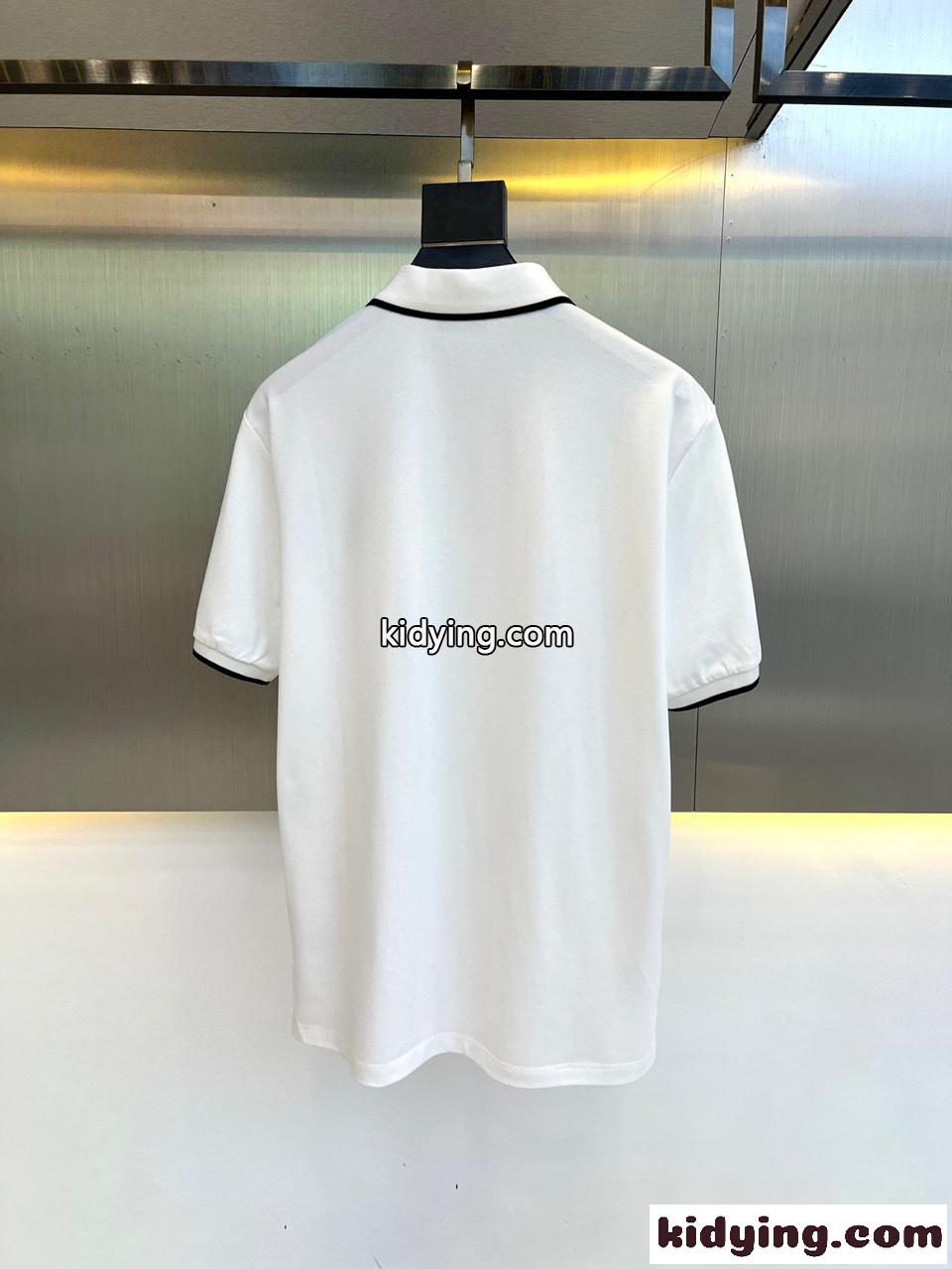 上品 カジュアル コットンピケ 半袖 ポロシャツ ジバンシィ Tシャツ コピー ホワイト-5