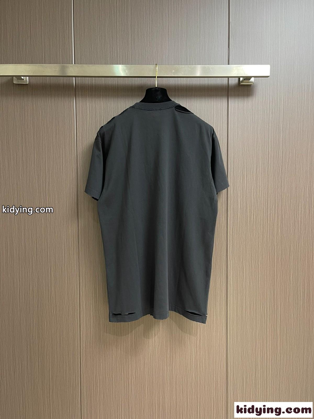 大人気 Optical オーバーサイズTシャツ バレンシアガ Tシャツ コピー ブラック-2