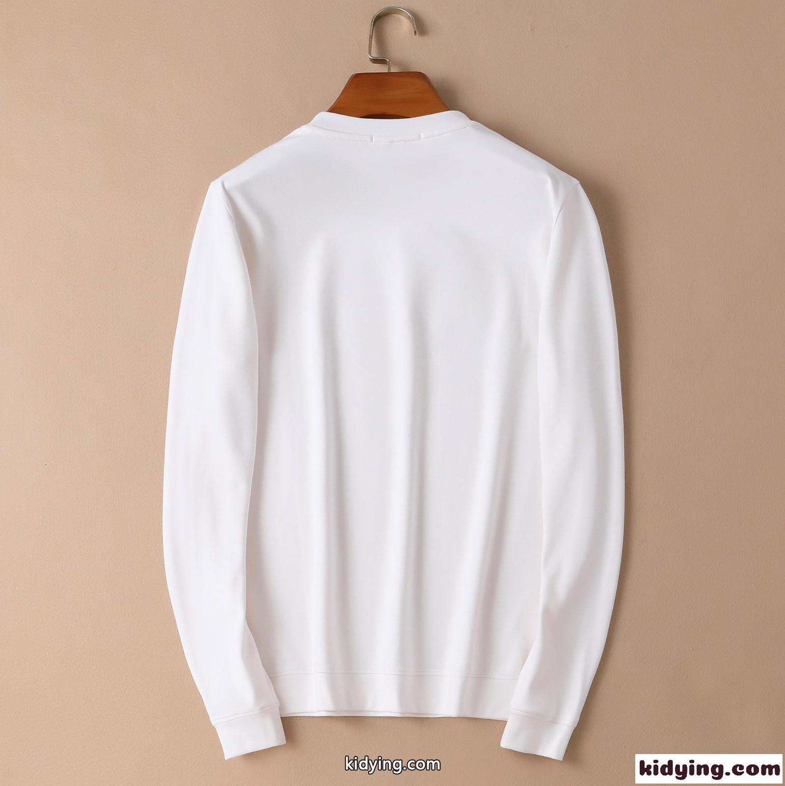 定番 合わせやすい クールネック 着心地いい 長袖 ルイ・ヴィトン Tシャツ コピー メンズ ホワイト ブラック-4