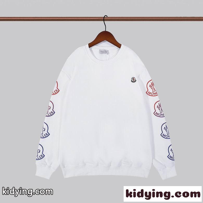 合わせやすい カジュアル 春 トップス 定番 ロゴ 人気 クルーネック モンクレール 長袖tシャツ コピー-3