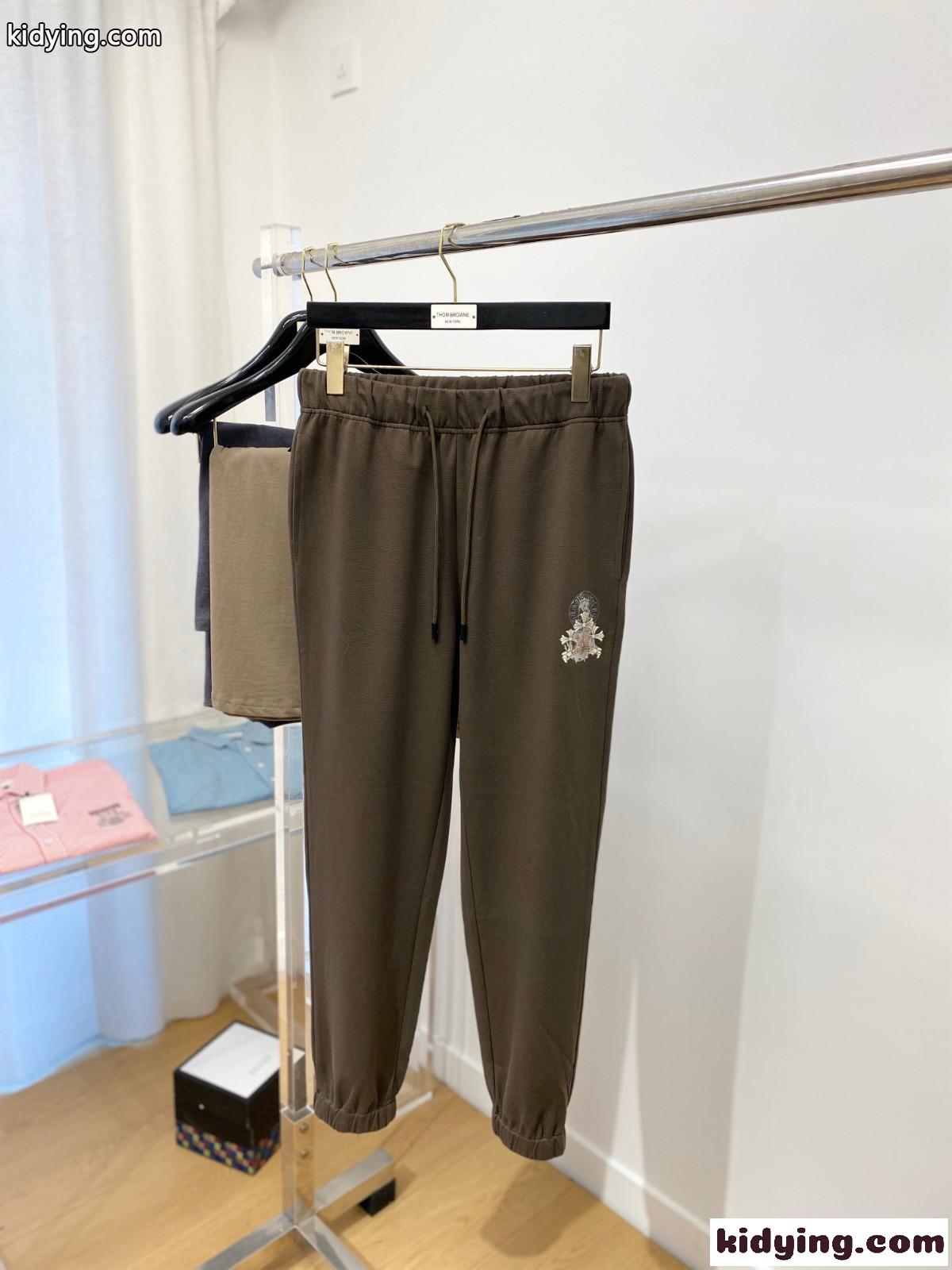 カジュアル 定番 ジョガーパンツ クロムハーツ パンツ コピー ブラウン-0