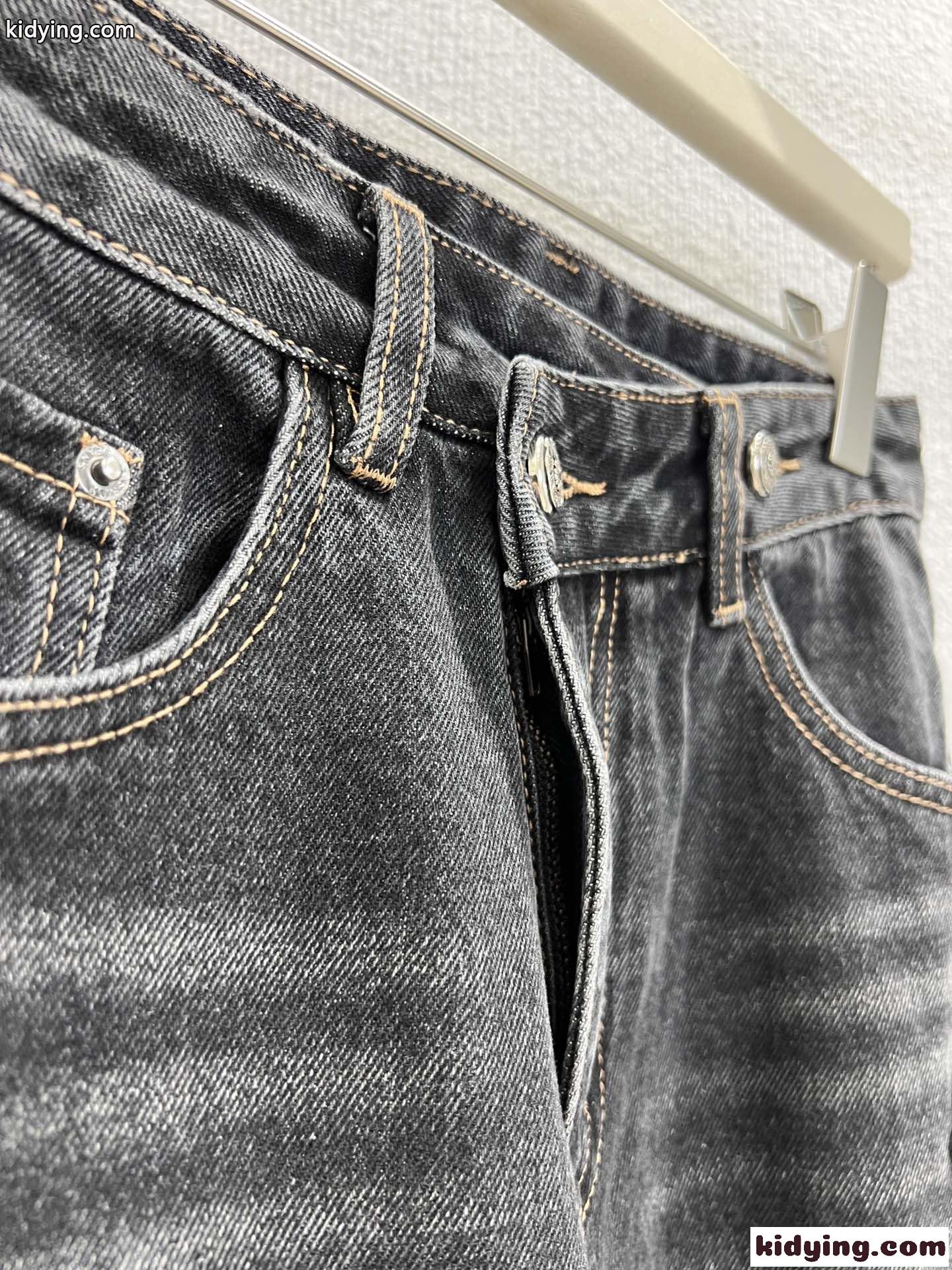 クロムハーツ ジーンズ 偽物 お洒落 合わせやすい クロスパッチ デニムパンツ-3