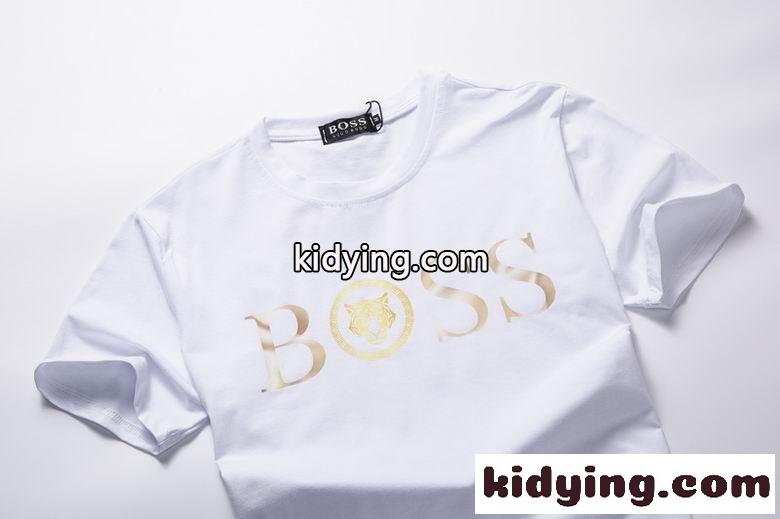 カジュアル ヒューゴ・ボス tシャツ コピー 半袖 トップス シンプル ロゴ 着心地いい クルーネック ホワイト ブラック-3