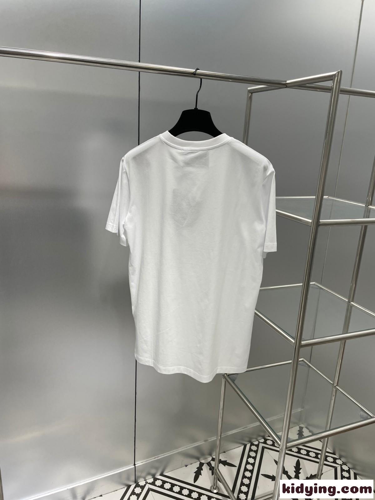 ベーシック 人気 カジュアル おしゃれ ロゴ プラダ 半袖tシャツ コピー ゆったり クルーネック-0