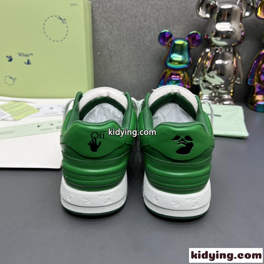 人気 配色 オフホワイト スニーカー コピー レザー ローカットスニーカー-2