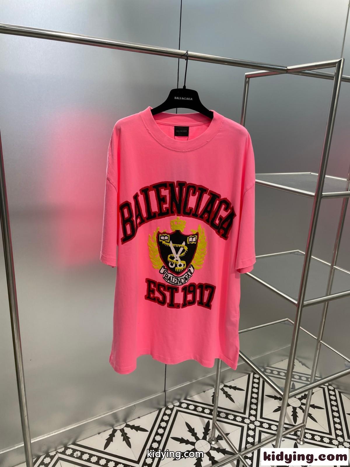 カジュアル DIY COLLEGE オーバーサイズ バレンシアガ Tシャツ コピー 半袖 トップス-0