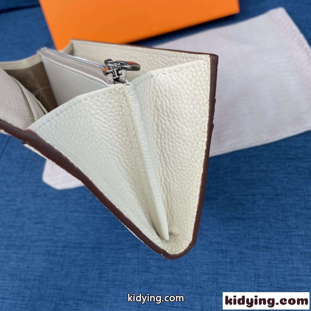 定番 人気 おしゃれ レディース 大容量 エルメス 財布 コピー 多機能 長財布 ウォレット ホワイト-3