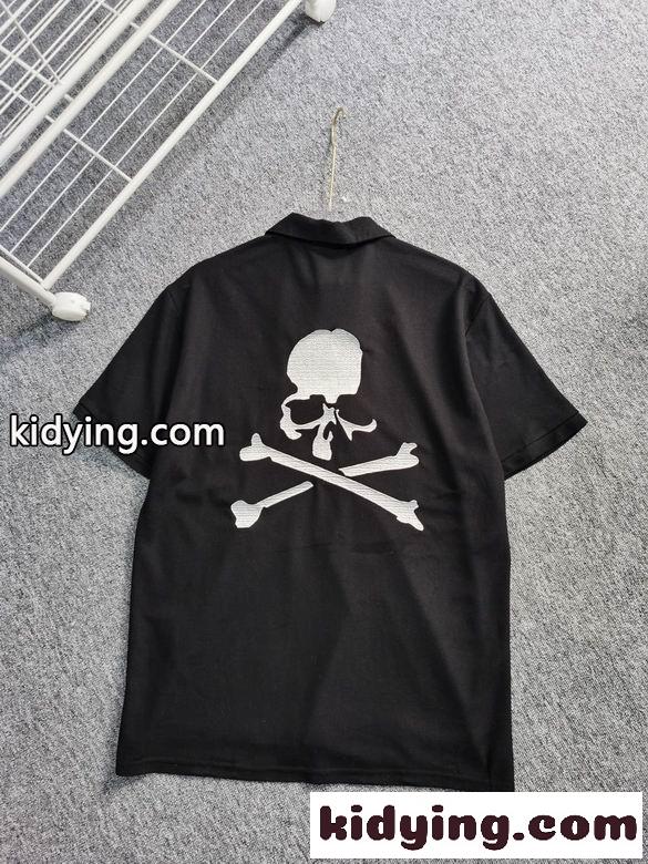 おしゃれ カジュアル コットン 着心地いい ポロシャツ マスターマインド・ジャパン 半袖Tシャツ コピー ブラック-2
