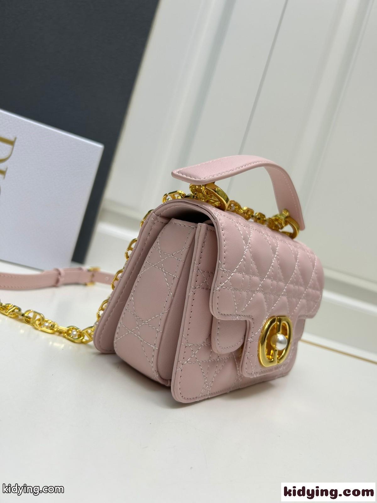 Dior Jolie トップハンドルバッグ スモール クリスチャン・ディオール バッグ コピー ピンク-0
