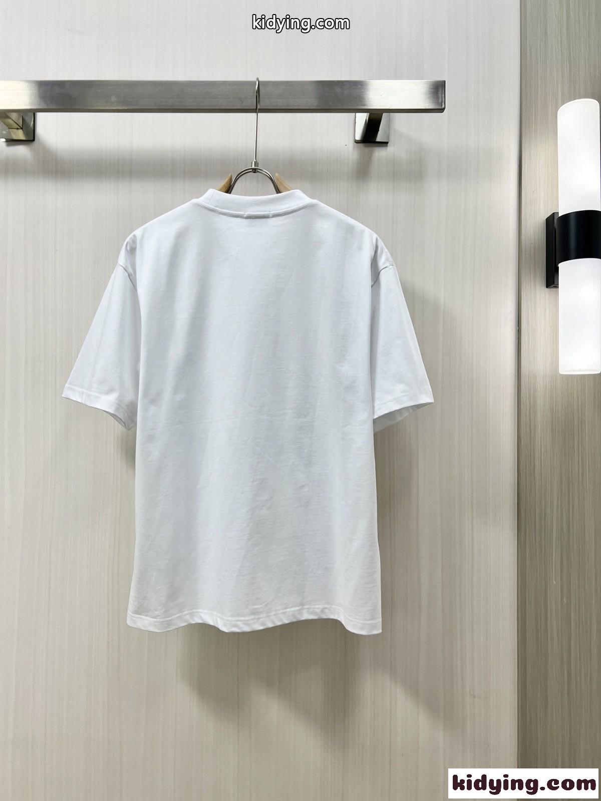 カジュアル お洒落 クルーネック 半袖Tシャツ ジバンシィ Tシャツ コピー ホワイト-1