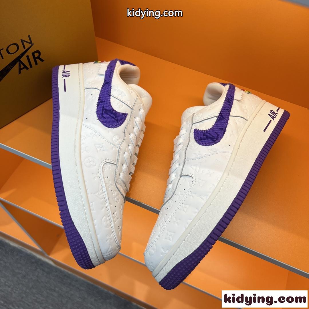 LV x OFF-WHITE x Nike 人気 オフホワイト スニーカー コピー おしゃれ カジュアル レースアップ-3