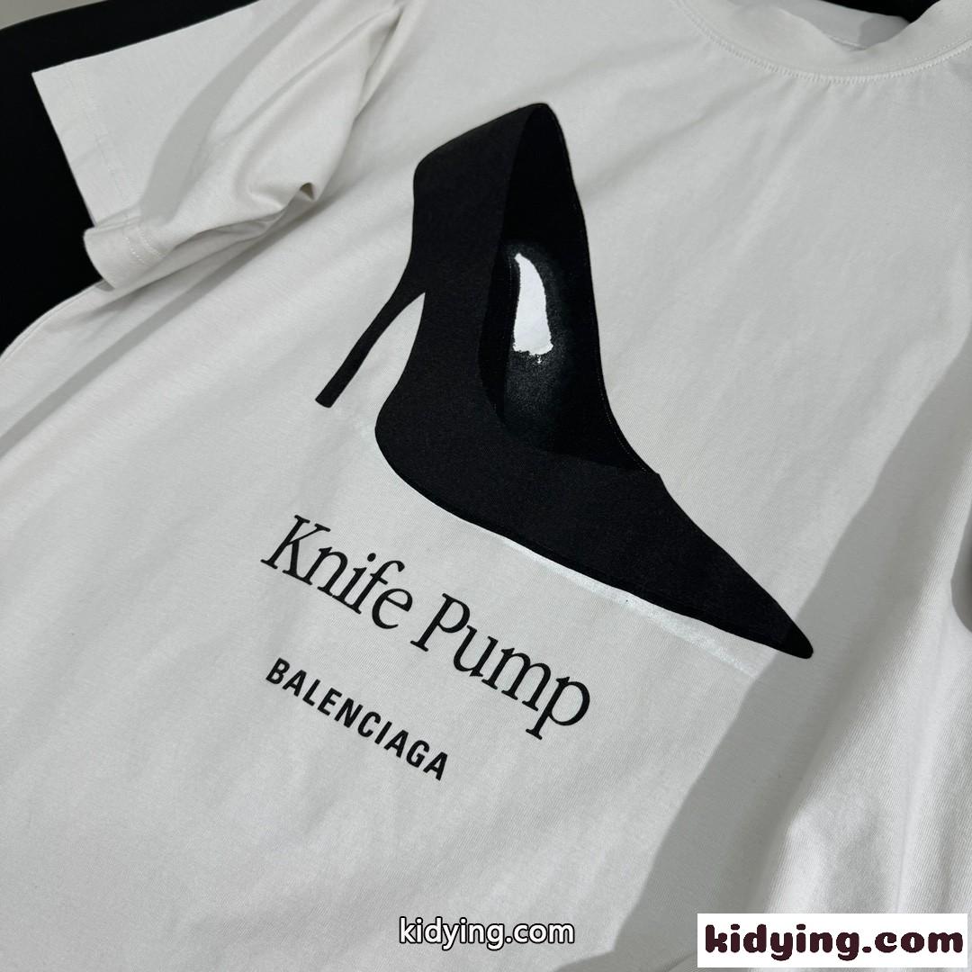 カジュアル バレンシアガ KNIFE PUMP Tシャツ コピー ユニセックス-4