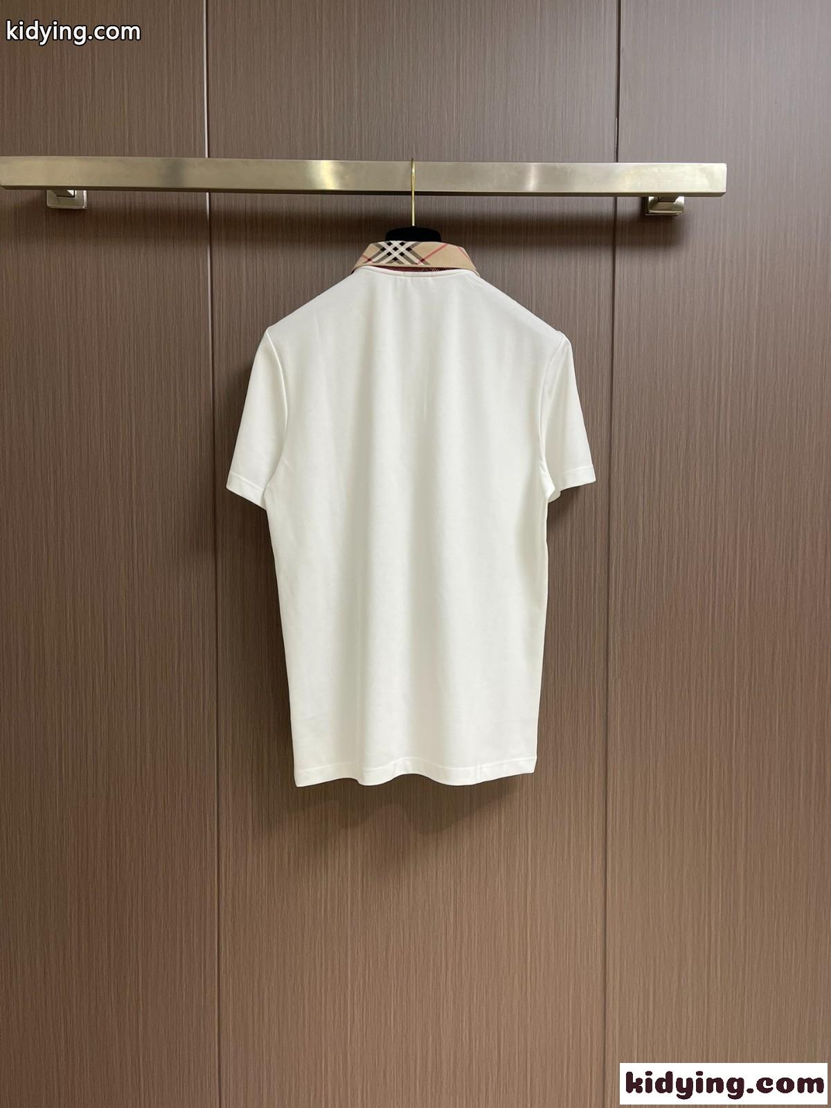 カジュアル おしゃれ コットンピケ ポロシャツ バーバリー Tシャツ コピー 半袖-1