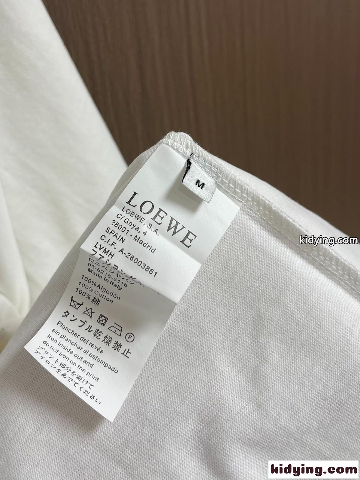 LOEWE x Suna Fujita プリントTシャツ ロエベ Tシャツ コピー ユニセックス-3