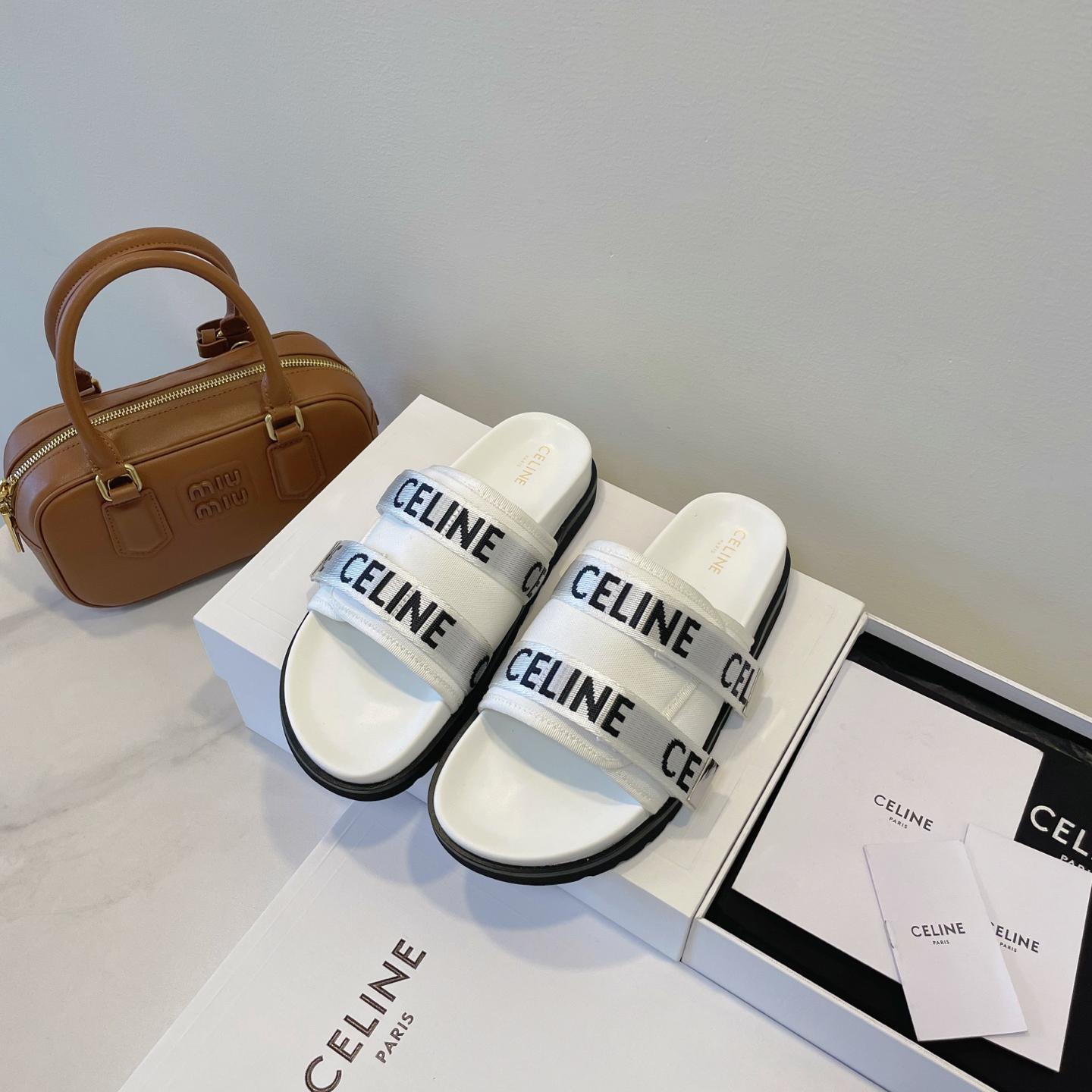 CELINE ピーテオ ストラッピーサンダル セリーヌ スーパーコピー ホワイト-0