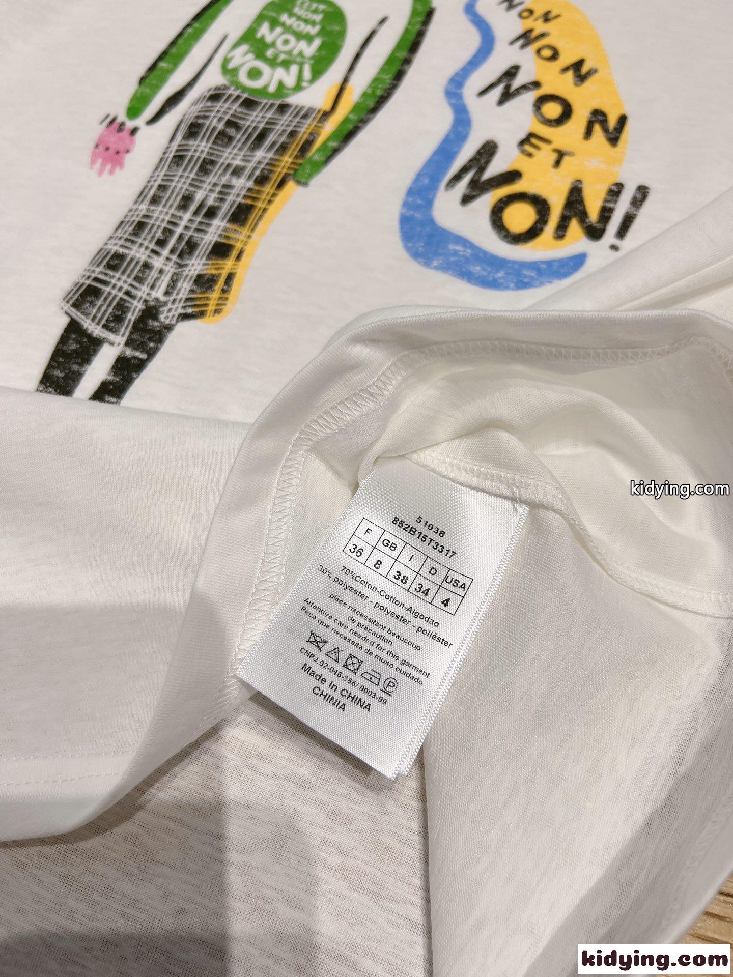 カジュアル 合わせやすい プリント クルーネック 半袖Tシャツ クリスチャン・ディオール Tシャツ コピー-4