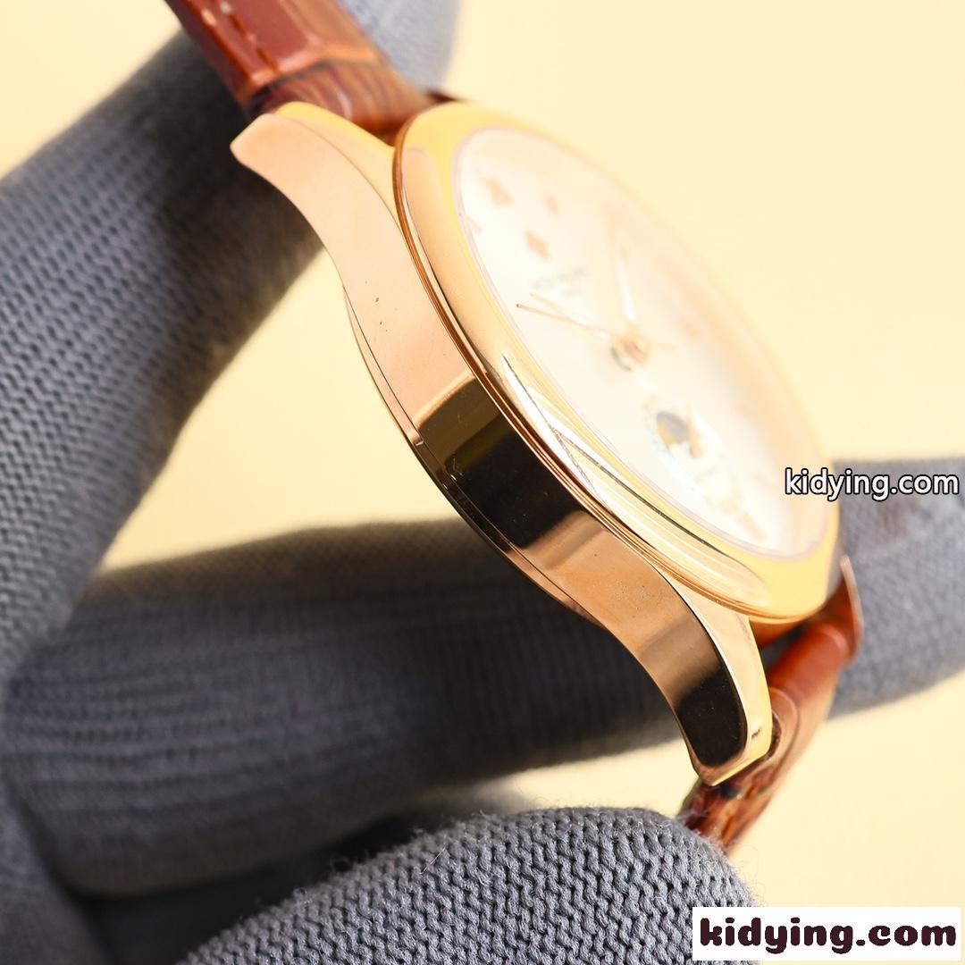 パテック・フィリップ 時計 コピー クラシック 人気 ムーンフェイズ 40mm ウォッチ-3