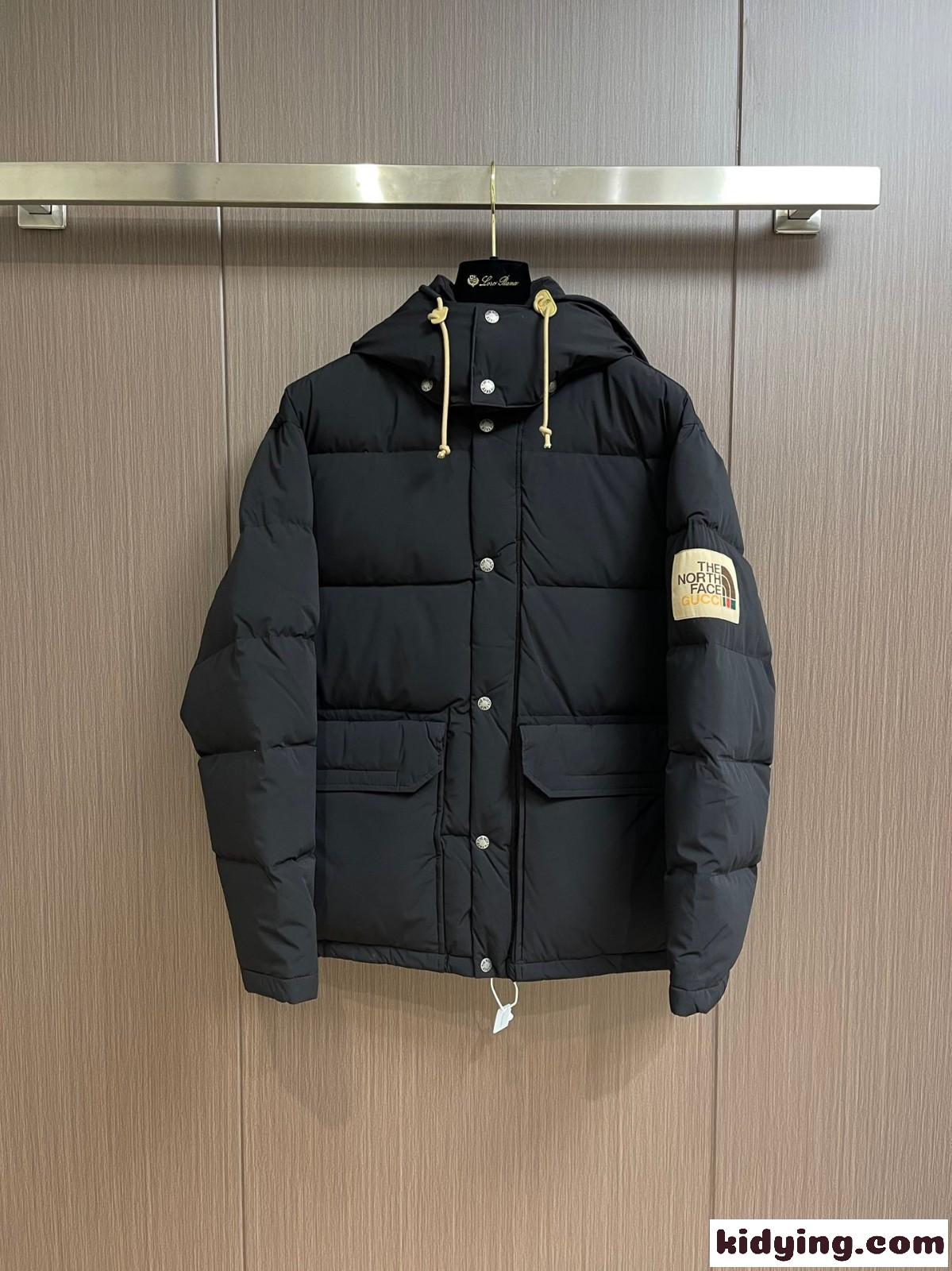 GUCCI x The North Face 暖かい グッチ ダウンジャケット コピー 防風 防寒-0